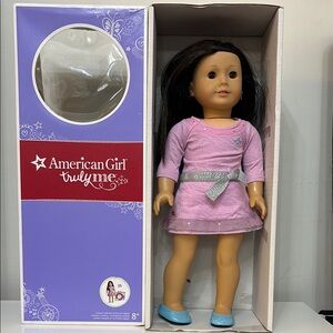 American Girl Truly Me Doll with Pink Dress